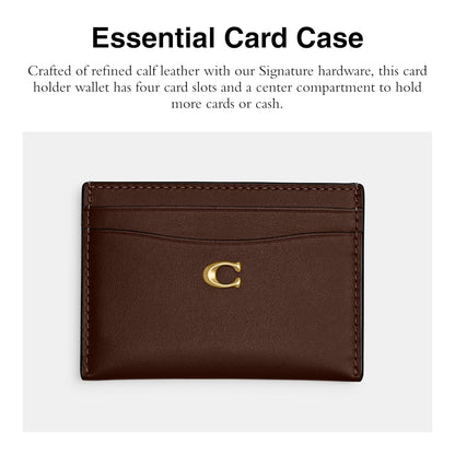 Coach - Funda de piel acolchada para tarjetas