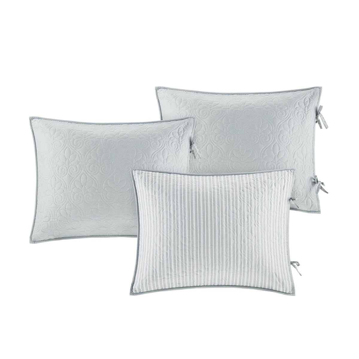 Madison Park Juego de Funda de Algodón para Sofá Cama, 75 X 39 Pulgadas, Gris Quebec, 6 Piezas