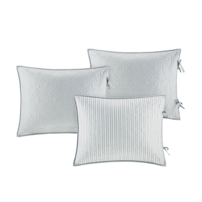 Madison Park Juego de Funda de Algodón para Sofá Cama, 75 X 39 Pulgadas, Gris Quebec, 6 Piezas