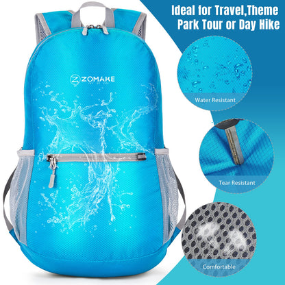 ZOMAKE Ultra Lightweight Hiking Backpack 20L, Packable Small Backpacks Water Resistant Daypack for Women Men