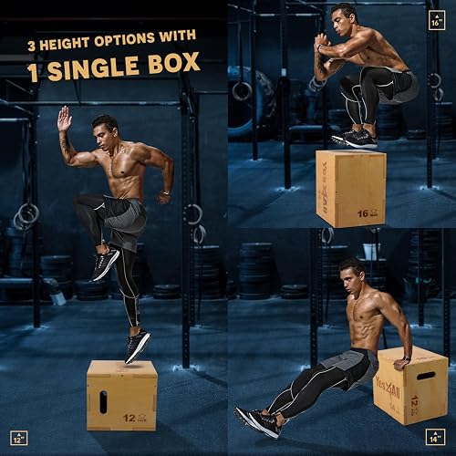 Yes4All Plataforma de Caja pliométrica para Gimnasio en casa y Entrenamiento al Aire Libre