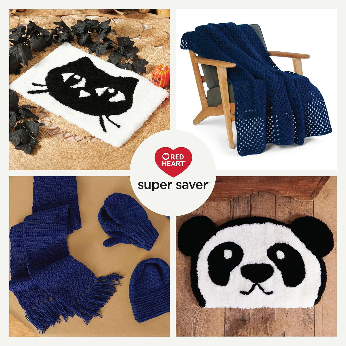 Red Heart Super Saver - Hilo blanco de 1000 g, 1 paquete de 35.2 oz/998 g, 100% acrílico, #4 Worsted (mediano) - 1860 yardas para tejer, ganchillo, manualidades y amigurumi