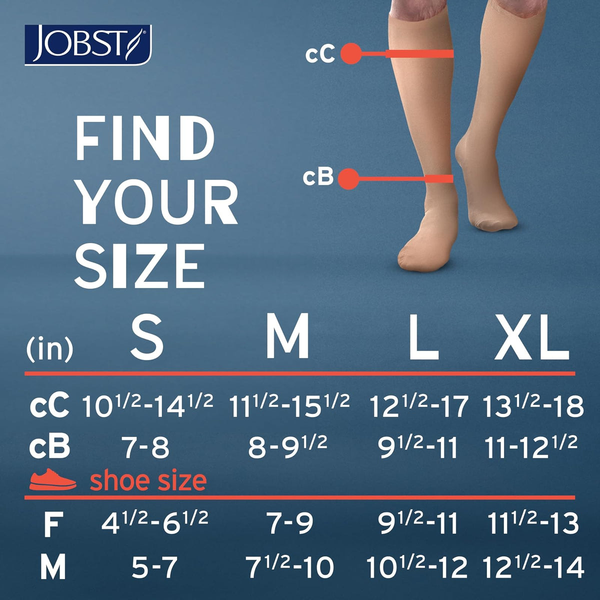 Jobst Activa Calcetines de Compresión Opacos 15-20 mmHg hasta la Rodilla Puntera Cerrada Bronce Solar Talla L