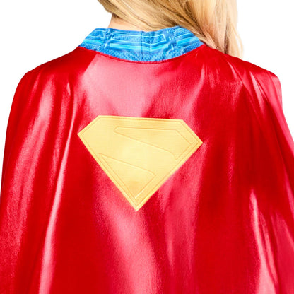 Rubies - Disfraz de Supergirl Deluxe para mujer, Rojo/Azul, S
