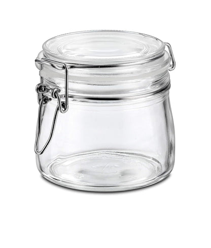 Borgonovo Contenedor Hermético de Vidrio, 200-1000 ml - 500 ml - Contenedor
