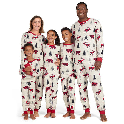 The Children's Place Conjuntos de Pijamas navideños a Juego para la Familia, Ajuste cómodo, 100% algodón, para Adultos, niños Grandes, bebés Juego de Pijama para bebés Unisex