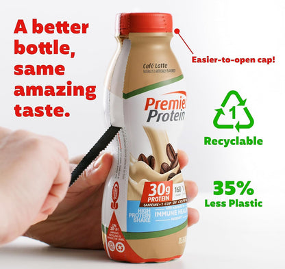 Premier Protein. Licuado de proteína sabor Café. Paquete de 12.