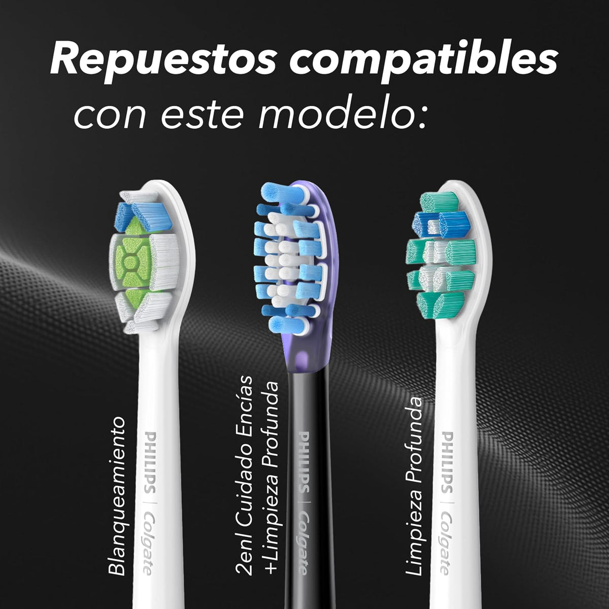 Philips Colgate Cepillo de Dientes Eléctrico SonicPro 10 Recargable | Tecnología sónica, remueve 200% más Placa, batería con larga duración, Ideal para Buena higiene bucal