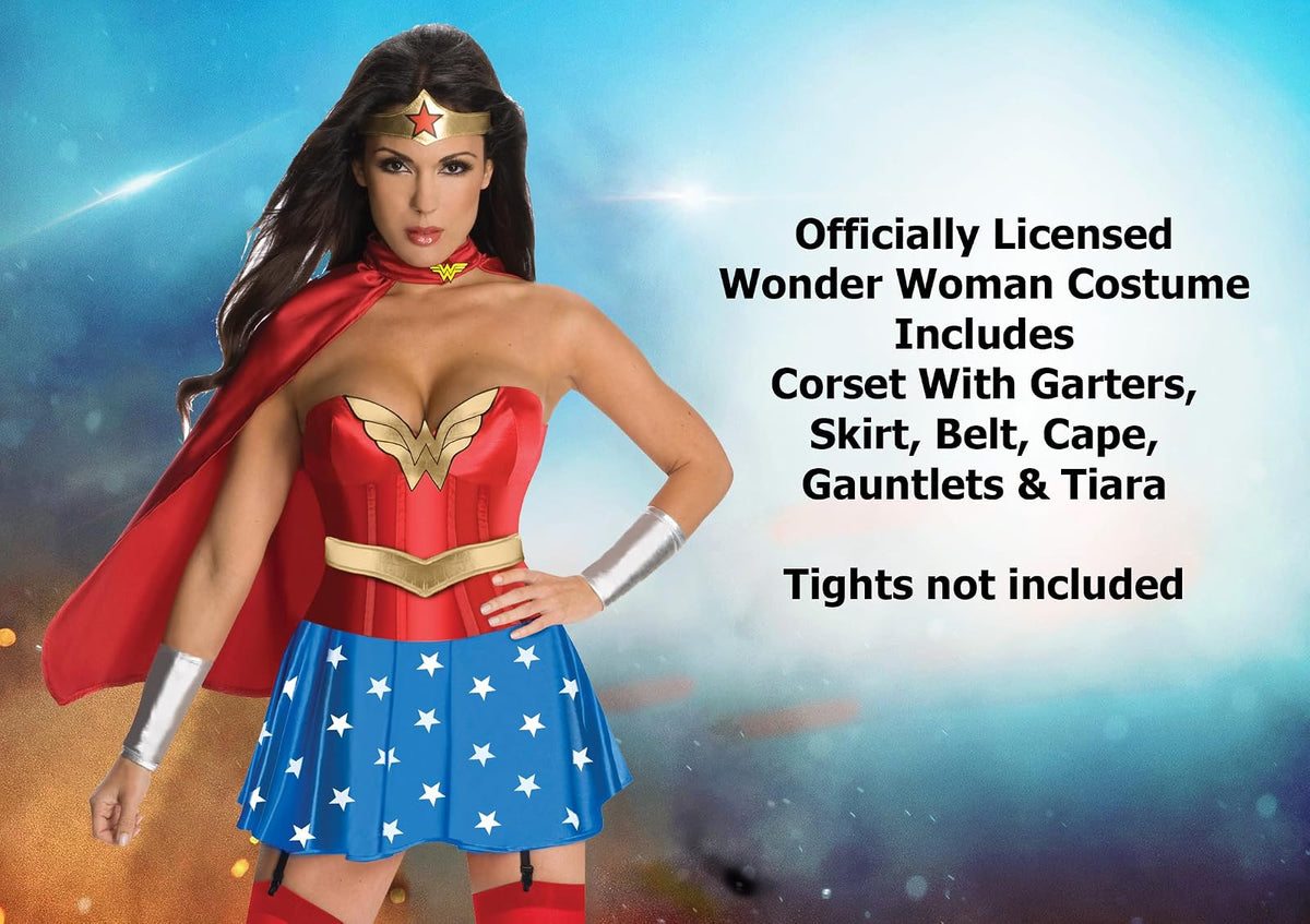Ruby Slipper Company LLC - Disfraz de corsé de Wonder Woman pequeño