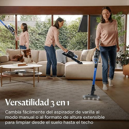 Bissell PowerClean FurFinder - Aspiradora inalámbrica de 200 W con Rollo de Cepillo para Polvo sin enredos, succión Fuerte, batería extraíble, Montaje en Pared, Herramienta de tapicería y Faros