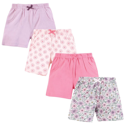 Hudson Baby - Pantalones Cortos Unisex para bebé, Paquete de 4