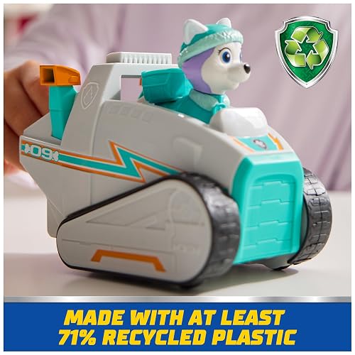 Paw Patrol, quitanieves de Everest, vehículo de Juguete con Figura de acción Coleccionable, Juguetes respetuosos con el Medio Ambiente para niños y niñas a Partir de 3 años