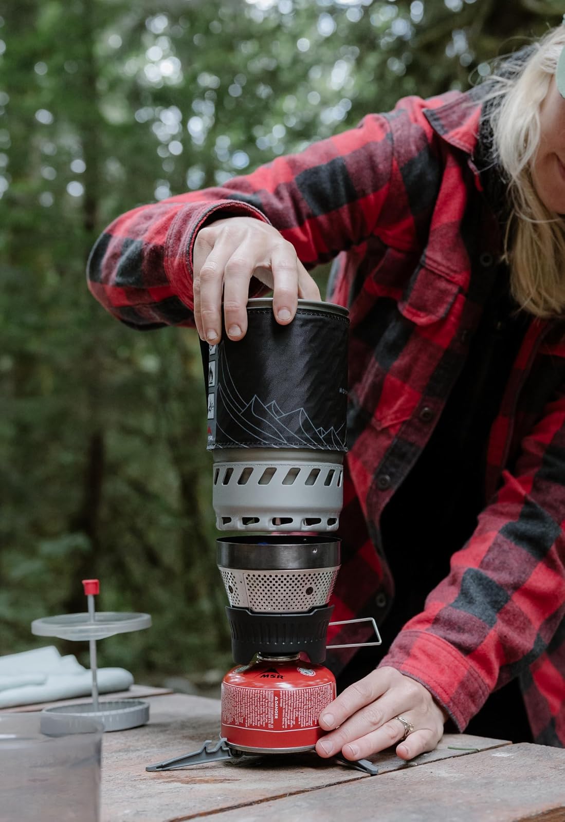MSR WindBurner - Sistema de Estufa Personal a Prueba de Viento para Acampar y mochilero, Color Negro