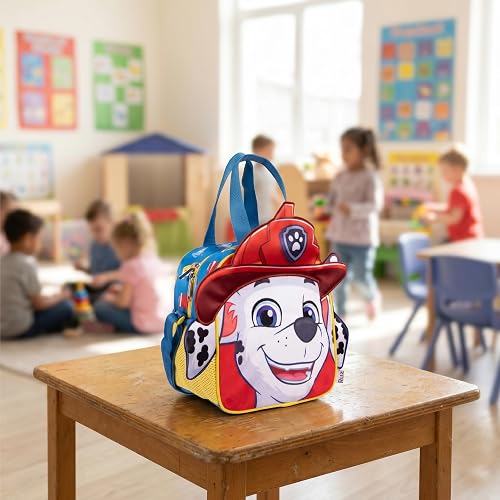 Ruz Lonchera Infantil y Preescolar | Paw Patrol | 100% Poliéster Capacidad 3 Litros | Bolso de Poliéster para Niños con Forro Interno y Cierre de Cremallera | Recomendado desde 3 años