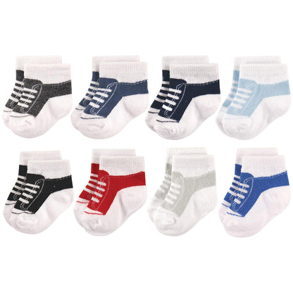 Hudson Baby Paquete de Calcetines para Bebé - 12-24 Meses - Sneaker Black Blue