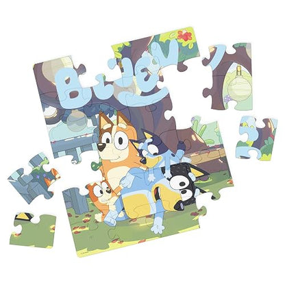 Cardinal Bluey, Rompecabezas de 24 Piezas en Estuche de almacenaje con Forma de Fiambrera, Juguetes para niños y niñas de Bluey, Rompecabezas para niños a Partir de 4 años