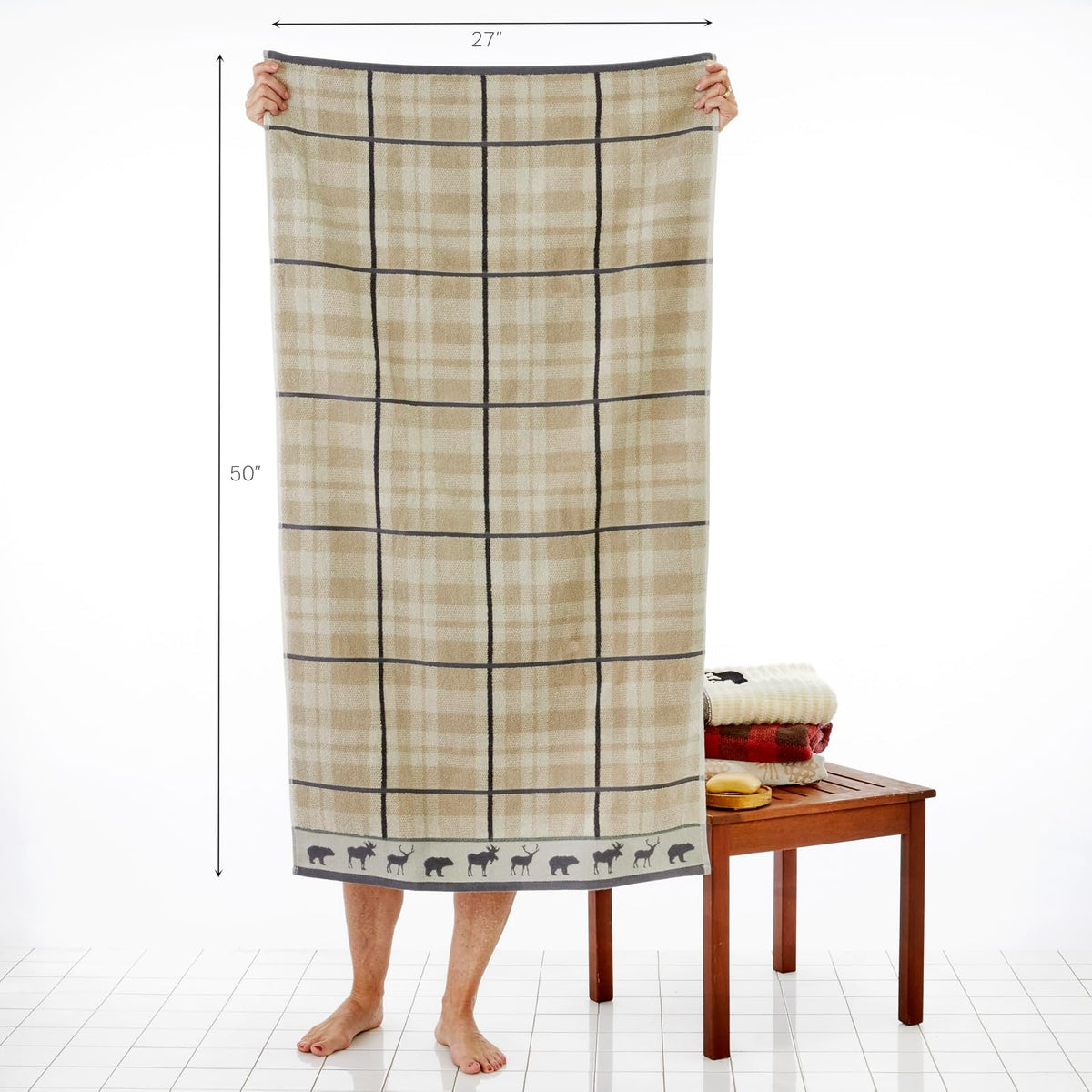 SKL Home Yellowstone Grand Teton - Toalla de baño (50 x 27 Pulgadas)