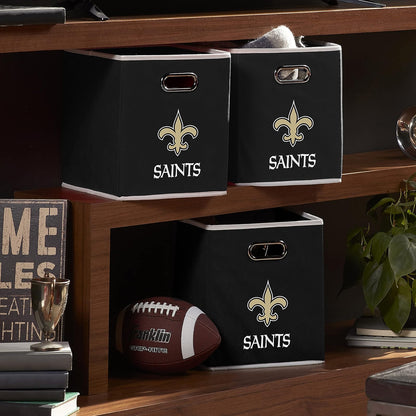 Franklin Sports Cubos de Almacenamiento de Tela de Equipo de NFL Hecho para Adaptarse a los organizadores de Almacenamiento (27.9 x 26.6 x 26.6 cm)
