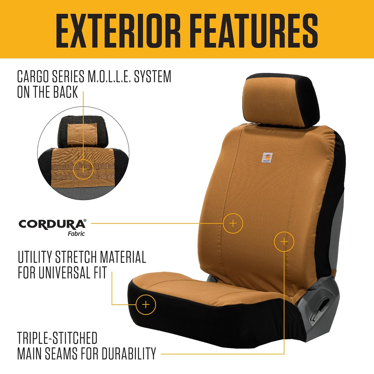 Carhartt X-Games - Fundas universales unisex para asiento bajo