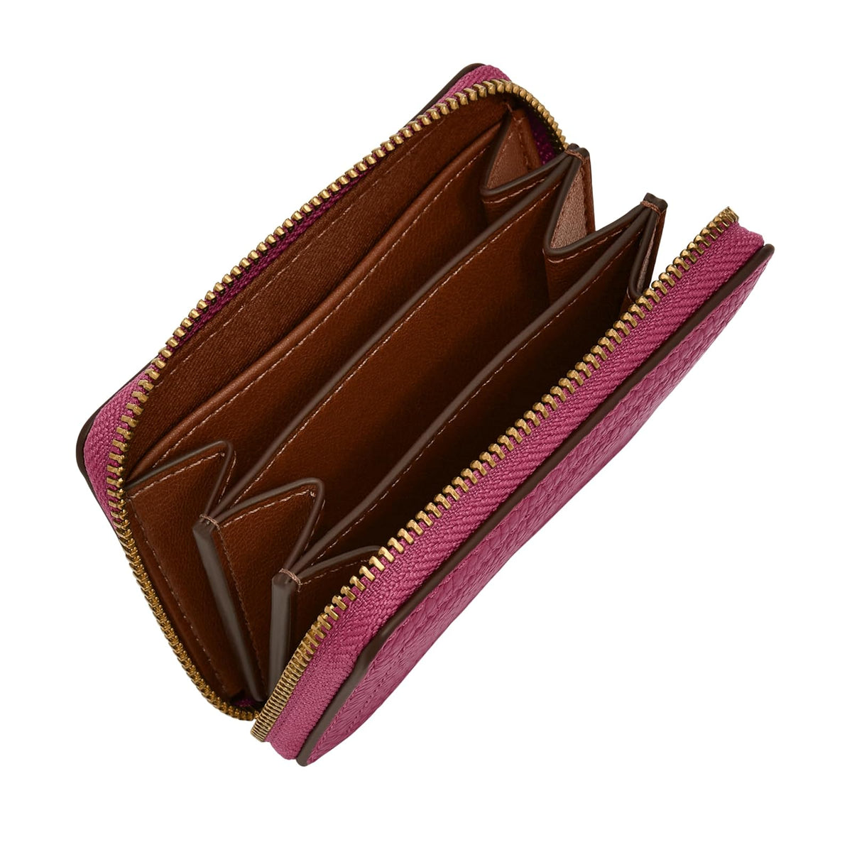 Tarjetero Fossil SL10045658 de piel en color rosa para mujer