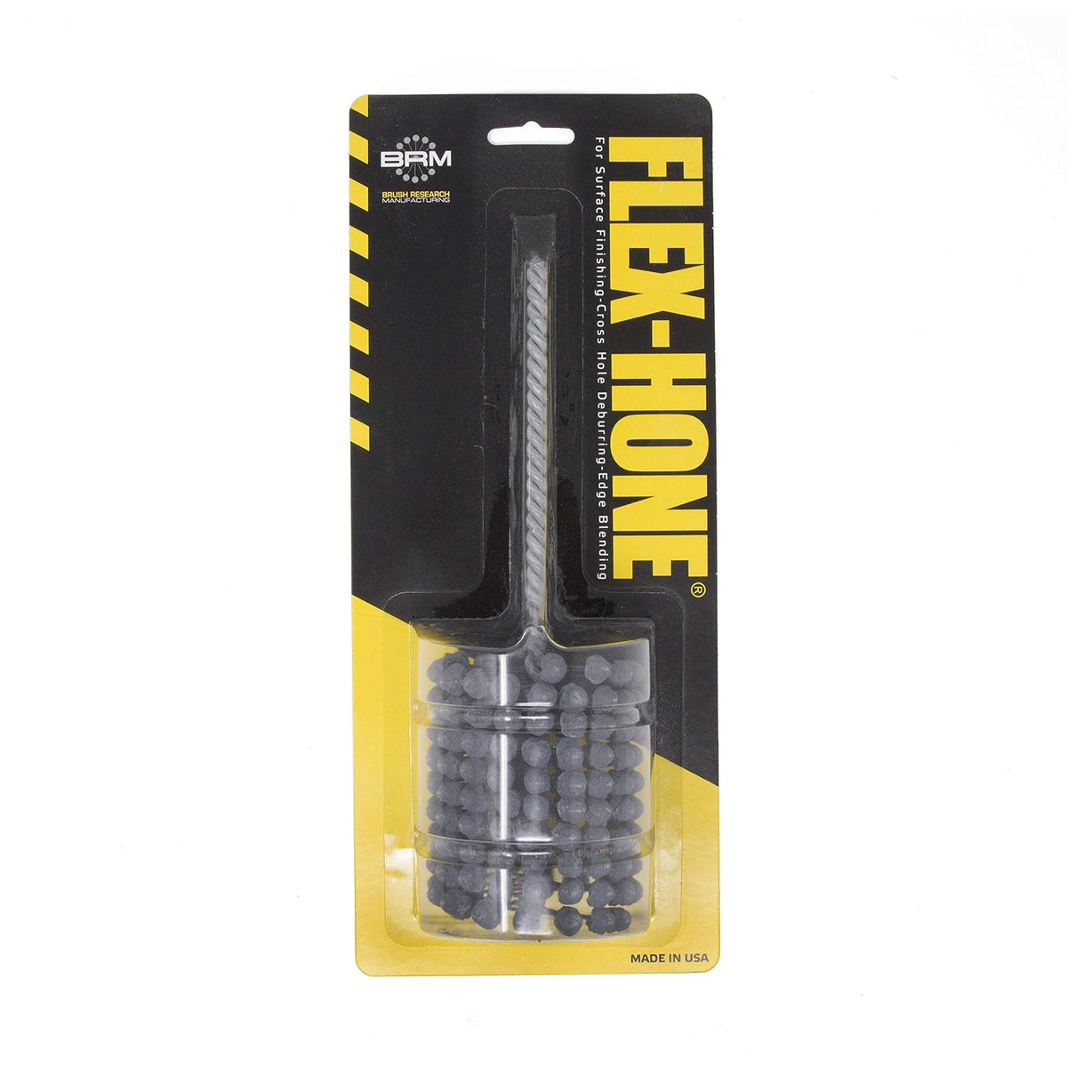 FLEX-HONE Tool-BC21232 - Cilindro de investigación de cepillo para polvo, serie BC, carburo de silicio abrasivo, 64 mm de diámetro, tamaño de grano 320 - 2-1 - 2" - Grano 320