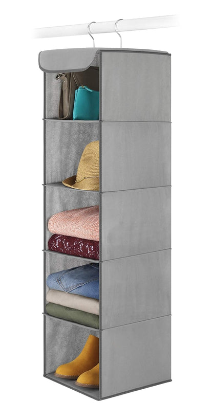 Whitmor - Bolsa de almacenamiento para debajo de la cama, color gris, Accesorio colgante, repisas grises, gris, Set of 1, 1