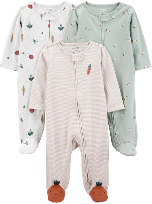 Simple Joys by Carter's 3-pack Sleep and Play Dormir y jugar Unisex bebé