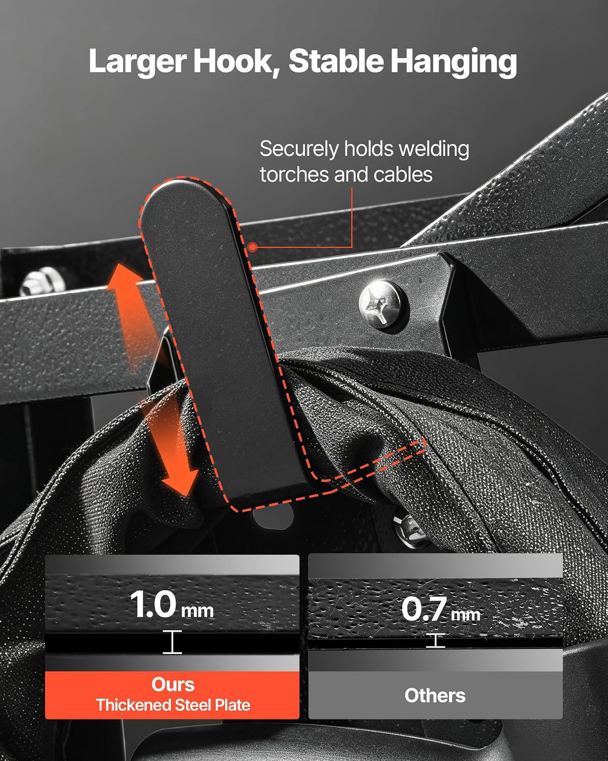 VEVOR - Carrito de soldadura de 3 niveles, resistente con capacidad de peso estático de 400 libras, ruedas giratorias de 360°, cadenas de seguridad de almacenamiento de tanques, carrito de soldadura MIG rodante para máquina de soldadura TIG, ARC, MMA