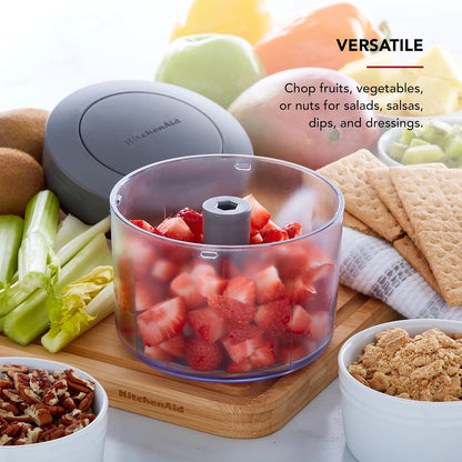 KitchenAid Picador manual de alimentos, gris carbón, 3.8 tazas
