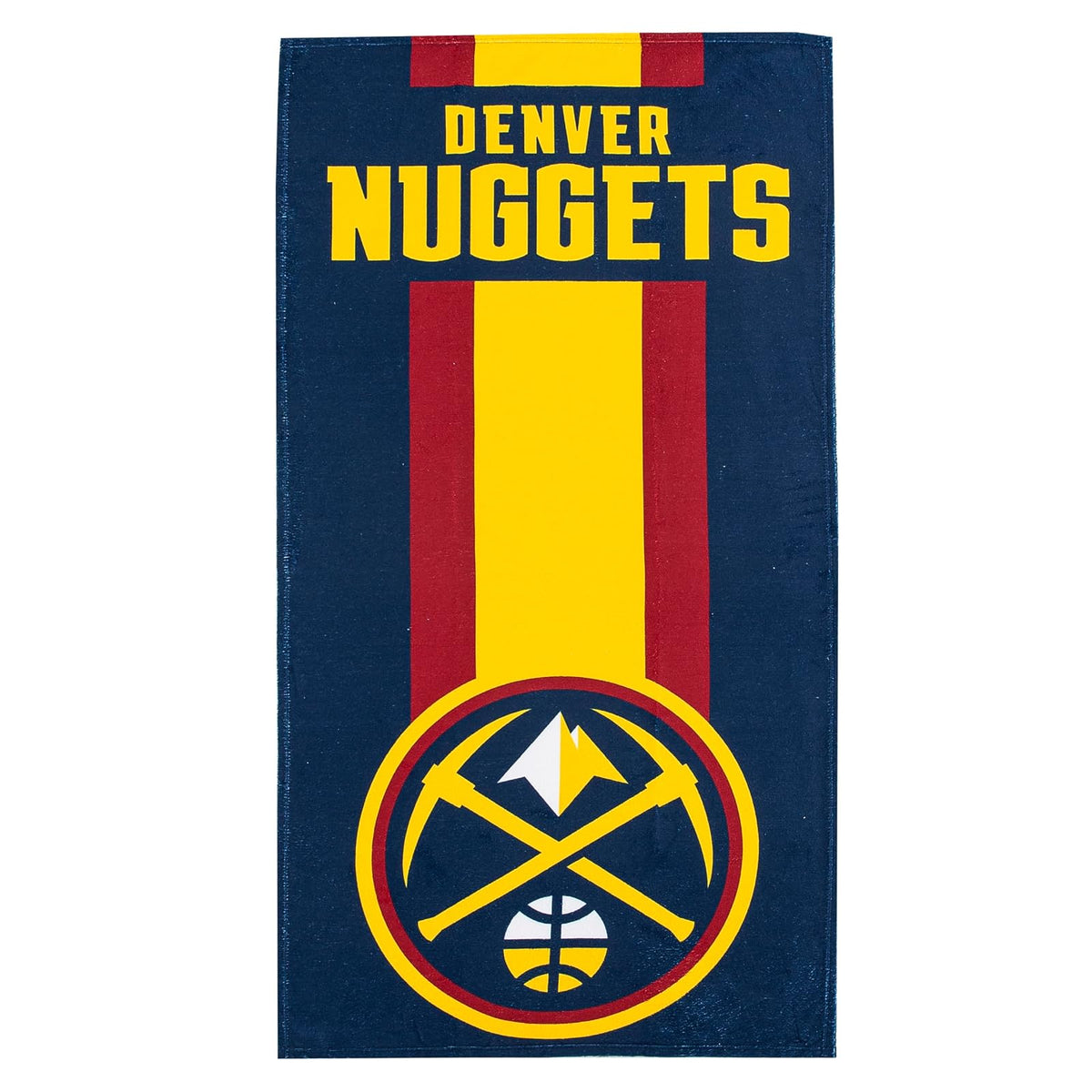 The Northwest Company Toalla de Playa con Licencia Oficial de la NBA Zone Read, 76 x 152 cm, Multicolor - Denver Nuggets