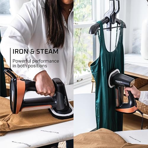Rowenta Vaporizador de Ropa Pure Force 3 en 1 DR8855U1 | Tanque de 220 ml, vapor vertical y horizontal, accesorio removedor de pelusas, ligero, apagado automático