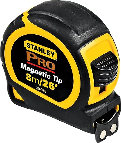 STANLEY Cinta Métrica Pro Magnética 8m/26", Bloqueo Automático, 30-088