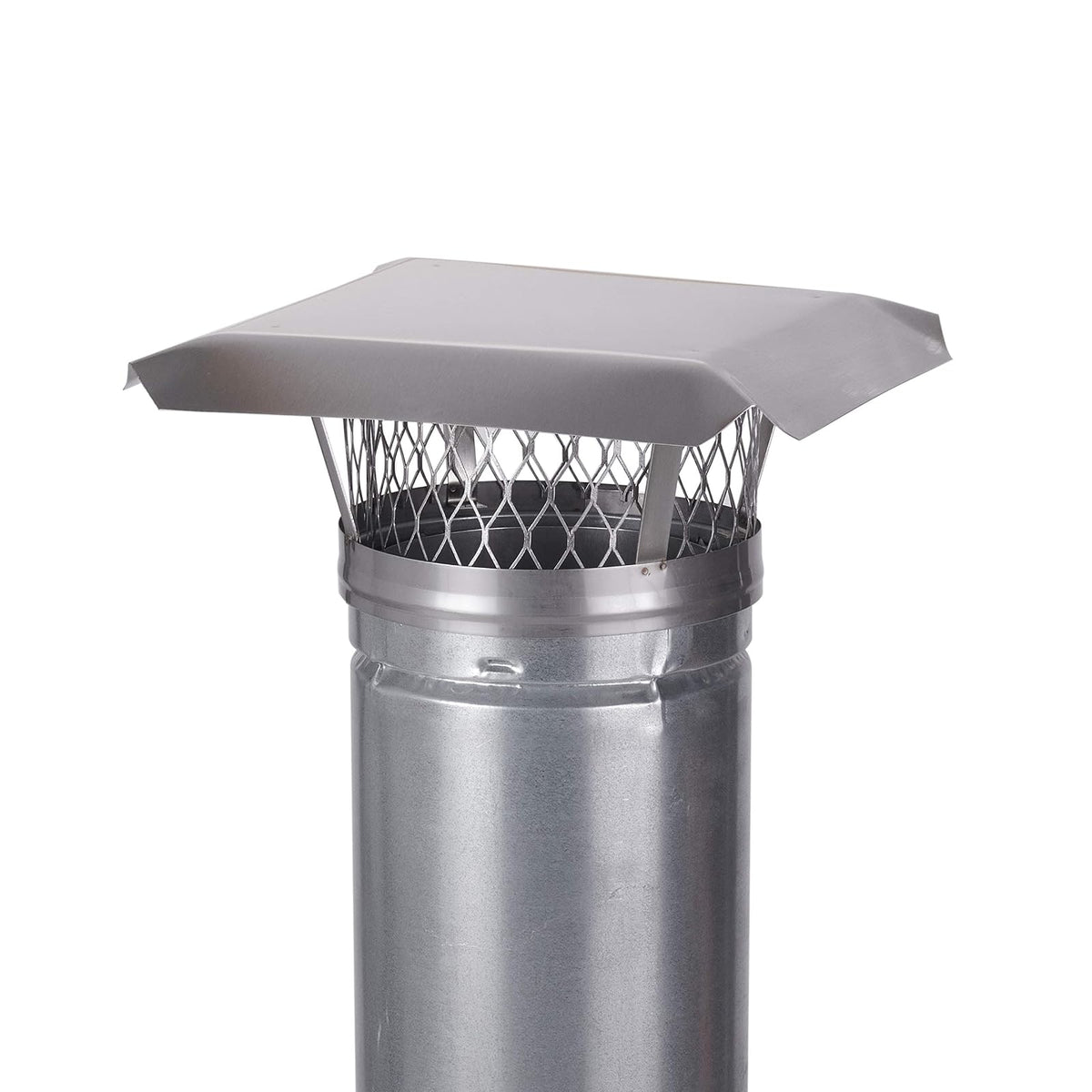 HY-C LC10 - Abrazadera redonda de acero inoxidable en tapa de chimenea de un solo conductor, 25,4 cm
