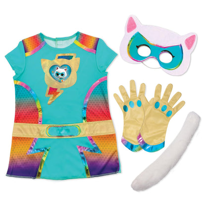 Just Play Disney Jr. SuperKitties Bitsy Super Dress Up Set, 5-Pieces, Pretend Play, Toy for Fans, Girls, Kids, Ages 3 and Up by, Kids Toys for Ages 3 Up by
