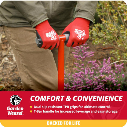 Garden Weasel Bordeador Edger-Chopper 91714 Rojo Acero al Carbono