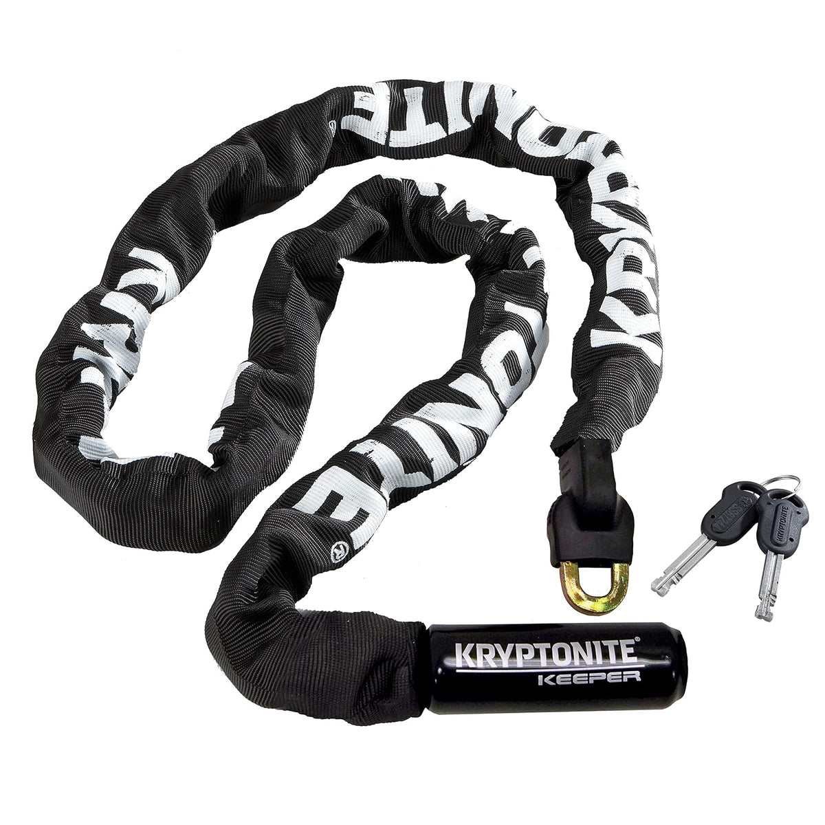 Kryptonite Keeper 712 Candado con Cadena 1.2 m, Negro