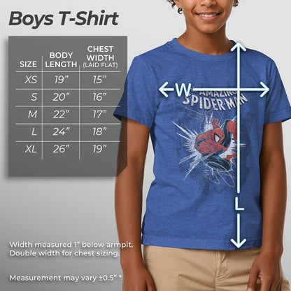 Marvel Increíble Camiseta Spider-Man Camiseta para Niños