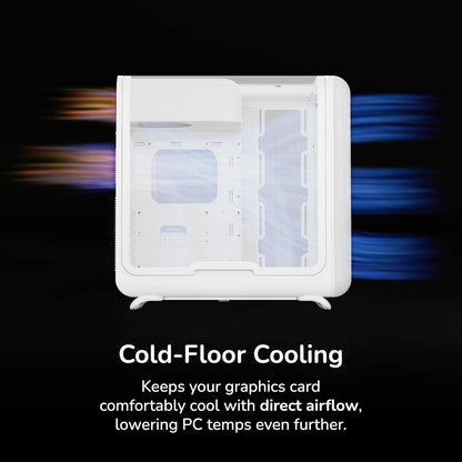 Hyte X50 Modern Performance ATX Mid-Tower - Funda para Juegos de PC, Color Blanco Nieve CS-HYTE-X50G-WW