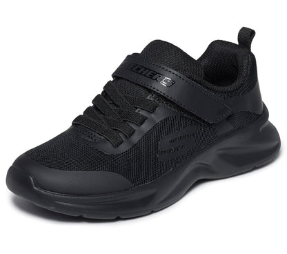 Skechers Dynamatic Tenis Deportivos para Niño - 20.5 cm - Negro - Negro