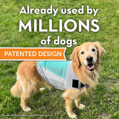 Thundershirt Breeze para Perros, Talla XS, Agua, Tela de Malla Extra Transpirable, Chaleco de Alivio de la ansiedad para Perros para el estrés Diario y la Calma Durante tormentas de truenos y Fuegos