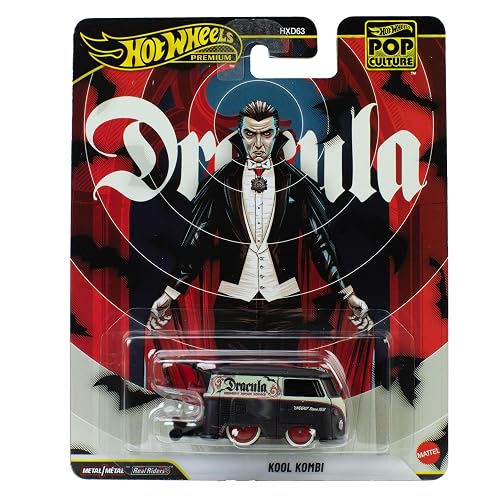 Hot Wheels Premium, Cultura Pop Vehículo De Colección Volkswagen Kool Kombi, Auto A Escala 1:64, Diseño Temático, Chasis Metal, para Niños De 3 Años En Adelante
