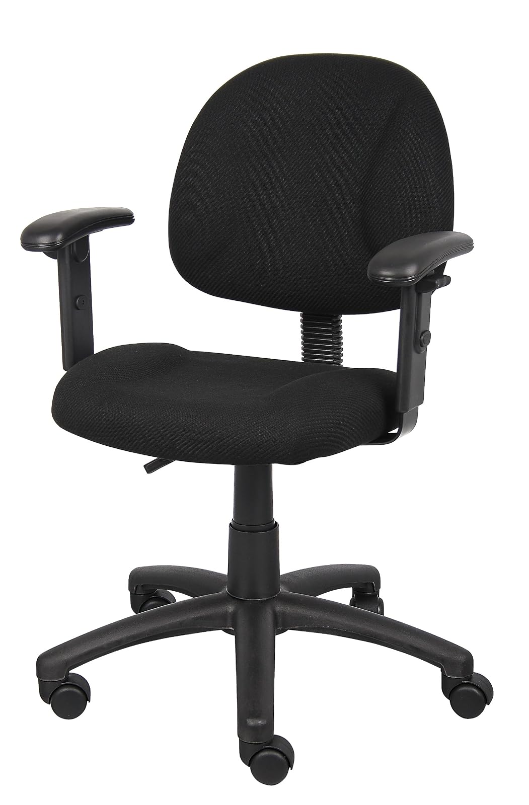 Boss B316-BK Fabric Deluxe Posture Task Chair with Arms, Black