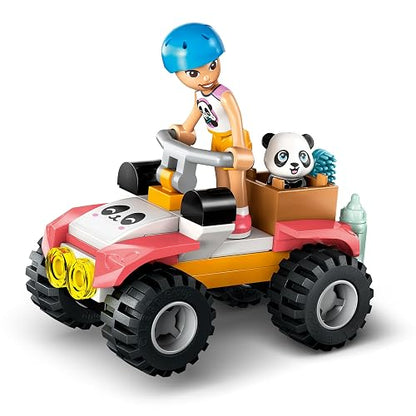 LEGO Friends Cuidado Animal en el Refugio para Pandas Set de Construcción de Juguete, 2 Minipersonajes, 3 Figuras de Osos, Casa del Árbol, Cuatrimoto, para Mayores de 7 Años 42648