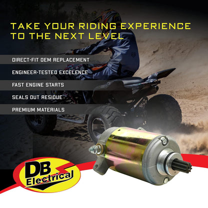 DB Electrical Arrancador Compatible con Yamaha ATV Big Bear 350 YFM350F 1996-1999, YFM400 1999-2009, Kodiak 400 1999, SMU0066