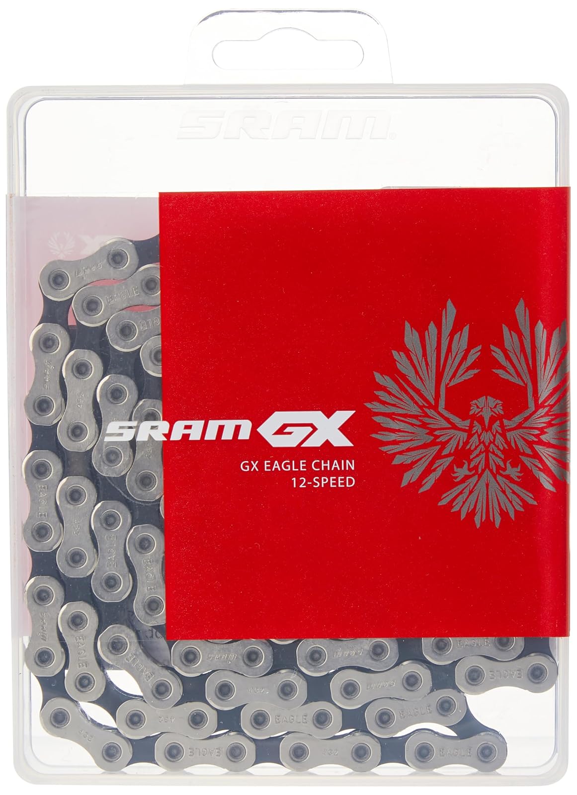 ‍ Cadena SRAM GX Eagle 12 Velocidades – 126 Eslabones, Power Lock, Color Negro, para MTB y Trail