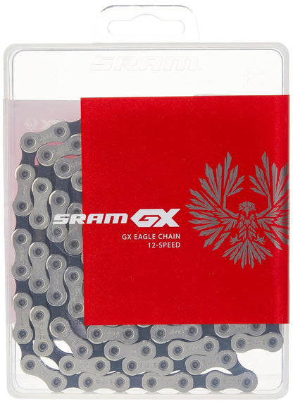 ‍ Cadena SRAM GX Eagle 12 Velocidades – 126 Eslabones, Power Lock, Color Negro, para MTB y Trail