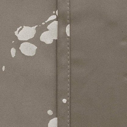 Deconovo - Cortinas Opacas con Aislamiento térmico y Ojales en la Parte Superior con Bloqueo de luz para recámara, 52 x 63 Pulgadas, Color Gris Pardo/Plateado