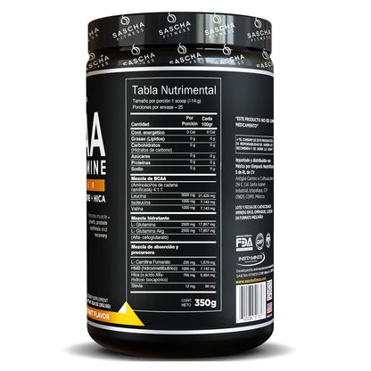 Sascha Fitness BCAA sabor Mango Coco