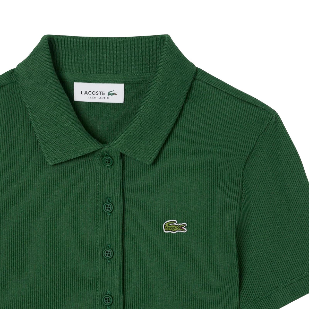 Lacoste L.12.D - Polo de algodón Acanalado para Mujer