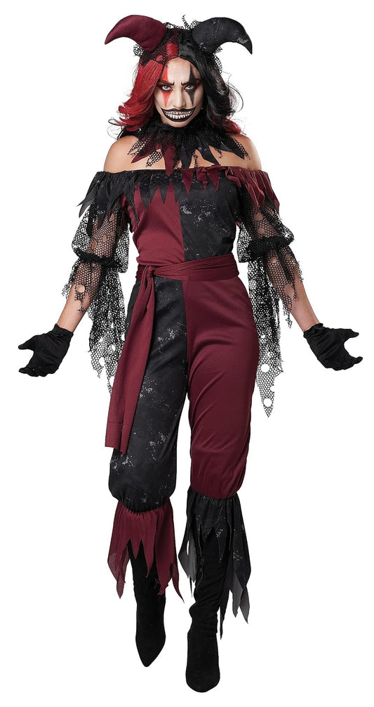 California Costumes - Disfraz de bufón psicópata para mujer, talla M